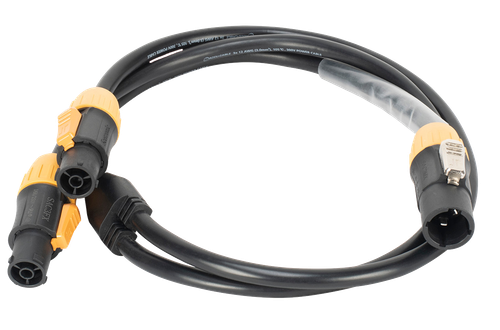 Elation POWER 2FER-IP 3.2FT (0.98M), 12AWG, IP65 locking Power Splitter Cord
