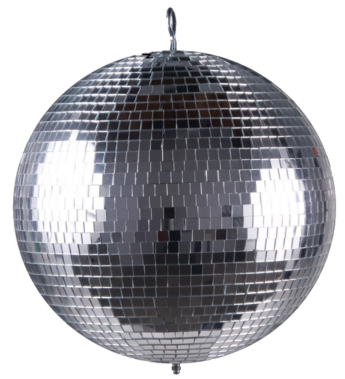 20" Disco Mirror Ball with Glass Tiles – Available in Silver, Gold, Rose Gold & Black