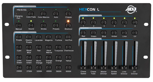 HEXCON L – 36-Channel RGBAL+UV DMX Controller for HEX Series LED Fixtures