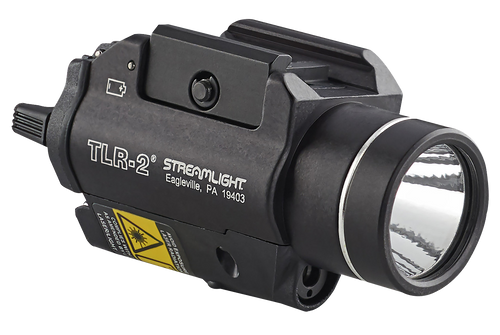 Streamlight TLR-2 LED Rail-Mounted Tactical Flashlight with Red Laser 300 Lumens Black