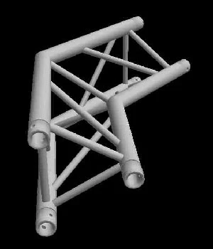 Global Truss F33 12" Triangular 2 Way  120 Degree Corner / Apex In