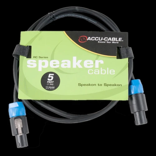 Accu Cable SK-514 Speakon to Speakon Cable - 5 Ft 14 Gauge