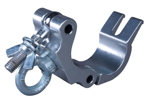 Aluminum 2" Wrap Around PRO Clamp with Eyebolt | Heavy-Duty Stage & Lighting Clamp