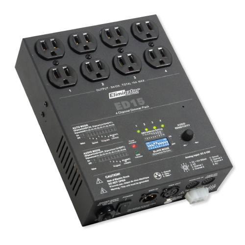 ED15 - 4 Channel DMX Dimmer Pack