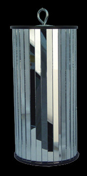 12" Mirror Cylinder – Real Glass Reflective Tube for Lighting Effects & Installations