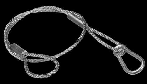 24-Inch Steel Lighting Systems Safety Cable – Secure Your Lighting w/ Confidence