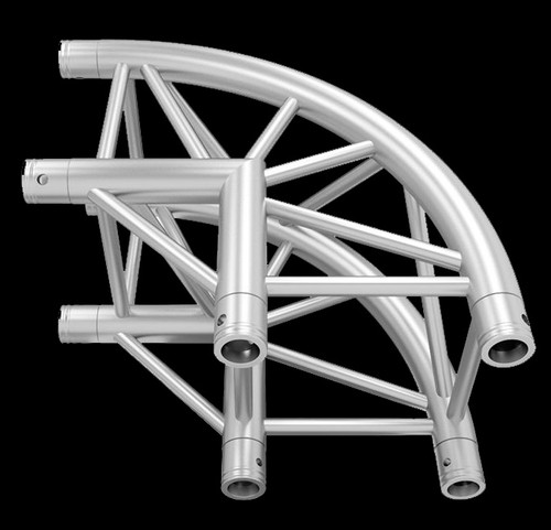 Global Truss F34 12" Rounded 3 Way 30 Degree Corner / 1.64ft. (0.5m)