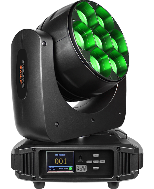 Stiletto Ray-Z – RGBW Moving Head Wash w/ Pixel Mapping & Motorized Zoom