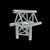 Global Truss F33 12" 3-Way Horzontal T-Junction - Apex Out