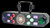 Furious Five RG – 5‑in‑1 Sound‑Active DJ Light
