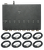LaserCube 8-Port E-Stop Router – Multi-Unit Emergency Stop Distribution for LaserCube Systems