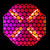 ADJ Vintage X — Retro Amber Blinder with RGB Background Effects