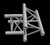 Global Truss F33 12" 3 Way Triangular Horizontal T-Junction / Apex Out