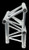 Global Truss F33 12" 3 Way Triangular Horizontal T-Junction / Apex In