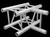 Global Truss F34 12" 3 Way Square to I Beam T-Junction