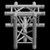 Global Truss F33 12" Triangular 5 Way Cross Junction / Apex Down