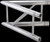 Global Truss F32 12" I Beam Vertical 2 Way 45˚ Corner