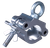 Aluminum 2" Wrap Around PRO Clamp with Eyebolt | Heavy-Duty Stage & Lighting Clamp