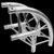 Global truss F34 12" 2 Way 90 Degree Rounede Corner / 1.64ft. (0.5m)