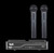 CAD UHF Wireless Dual Cardioid Handheld Microphone System