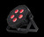 ADJ Mega Flat Hex Pak LED RGBWA+UV Par Can Light Package