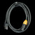 ADJ 10FT IP65 Power Twist Lock to 3-Prong Edison Plug Cable
