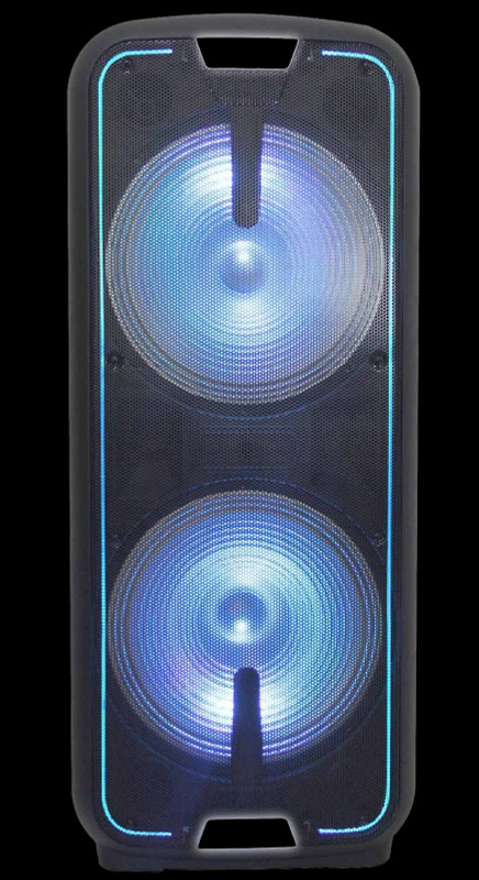 Gemini Dual 15" Dynamic Woofer LED Light / BT / Rechargeable / GSX-L2515BTB