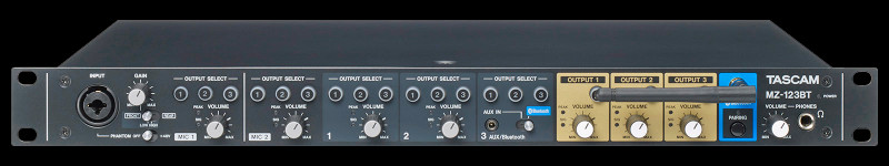 TASCAM MZ-123BT 1U Multi-channel, Multi-zone Professional Installation Mixer