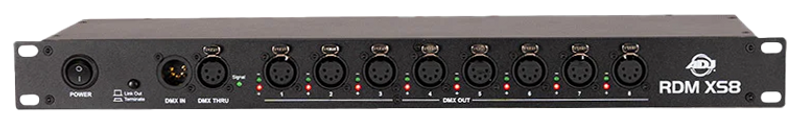 ADJ RDM XS8 – 8-Way DMX & RDM Rackmount Data Splitter