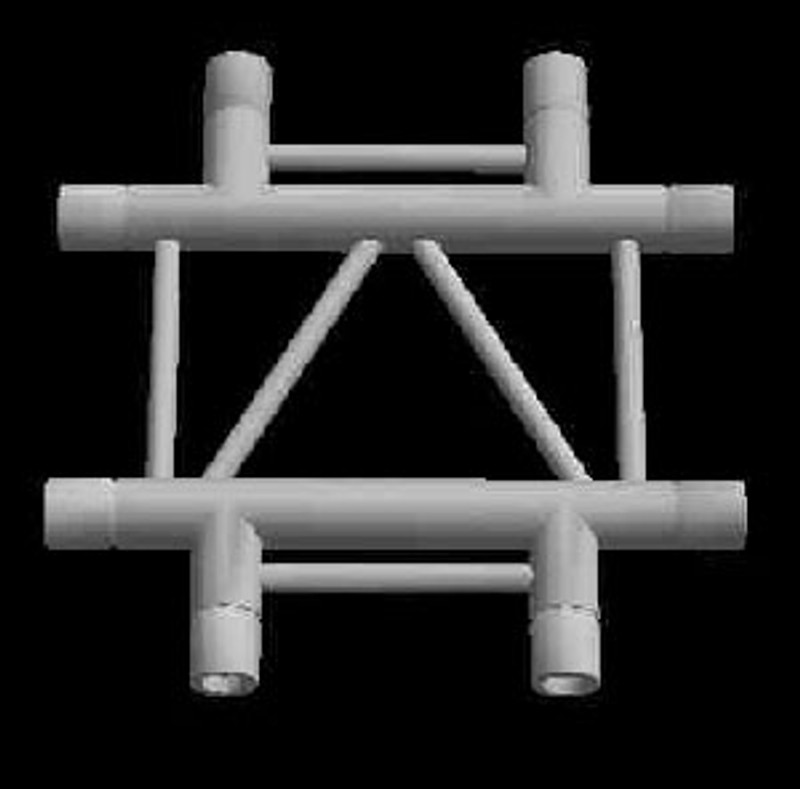 Global Truss F32 12" I Beam 4 Way Horizontal Cross Junction