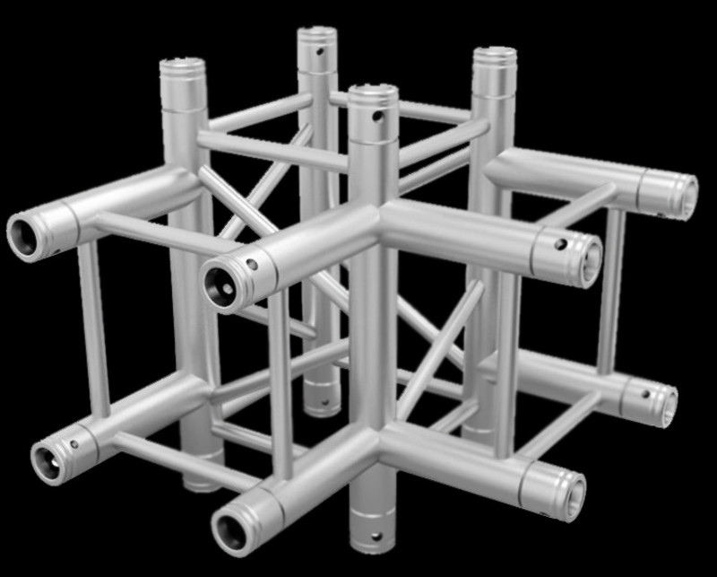 Global Truss F34 12" Square 4 Way T-Junction / 1.64ft. (0.5m)