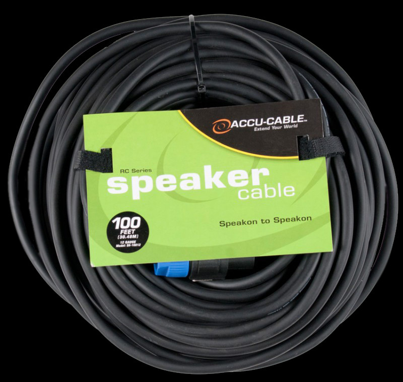 Accu Cable SK-10012 Speakon To Speakon / 100 Ft 12 Gauge