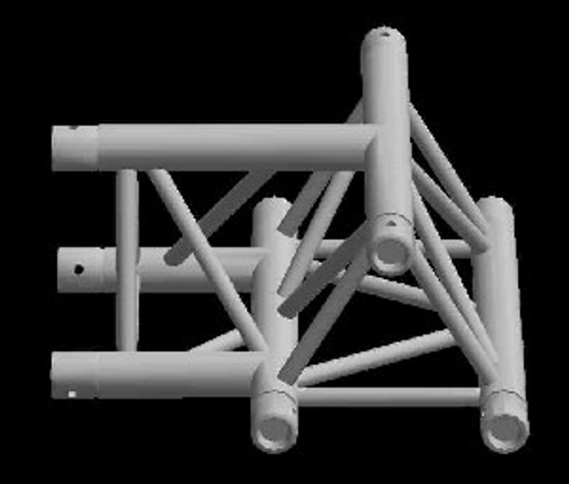 Global Truss F23 1.64ft (0.5m) 3 Way Horizontal T Junction