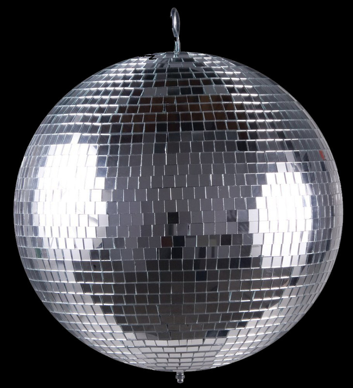 60" Glass Disco Mirror Ball – Available in Silver, Gold, Rose Gold & Black
