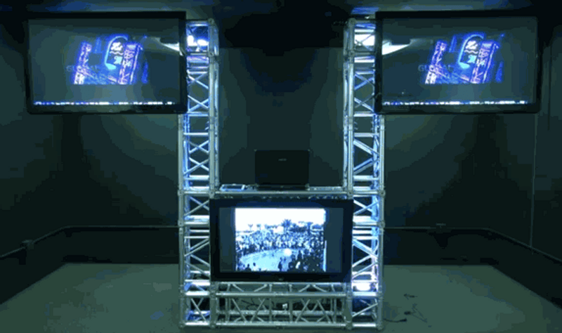 Global Truss F34 12" Square Box Video DJ Booth Truss System