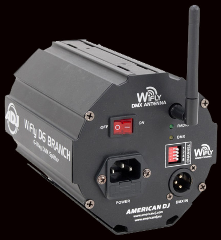 ADJ WiFly D6 Branch 6-way Wireless DMX Splitter / Amplifier