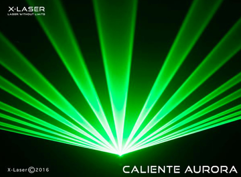 XLaser Caliente Aurora Full Color Liquid Sky Laser Phantom Dynamics Lighting