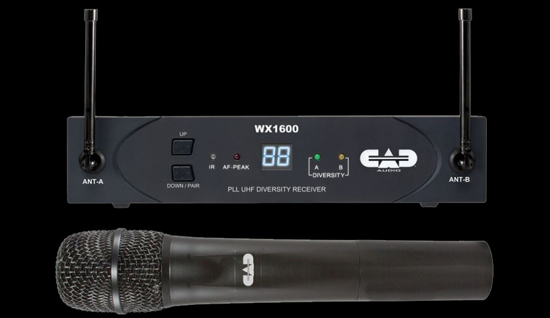 CAD WX1600 UHF Wireless Cardioid Dynamic Handheld Microphone System