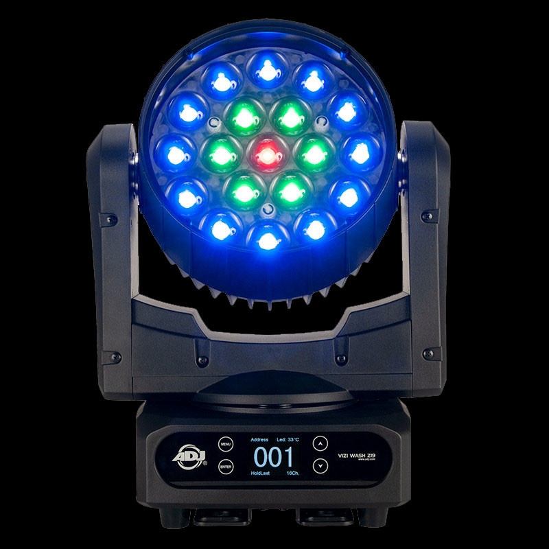 ADJ Vizi Wash Z19 Moving Head Wash w/ Motorized Zoom - Phantom