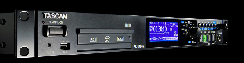TASCAM SS-R250N Memory Recorder w/ Networking / Dante Support