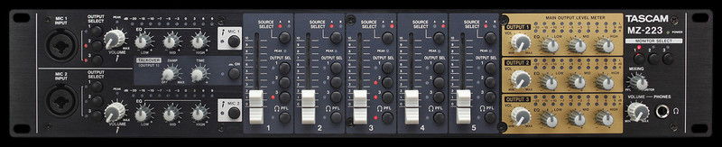 TASCAM MZ-223 Industrial-grade Audio Zone Mixer