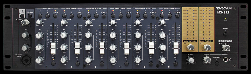 TASCAM MZ-372 Industrial-grade Audio Zone Mixer