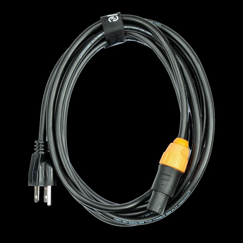 ADJ 10FT IP65 Power Twist Lock to 3-Prong Edison Plug Cable