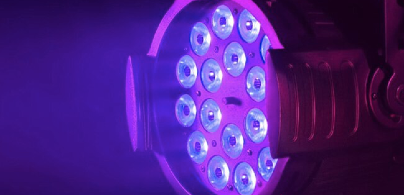 Eliminator Lighting Mini Par UV LED Black Light - Phantom Dynamics, Nightclub Lighting