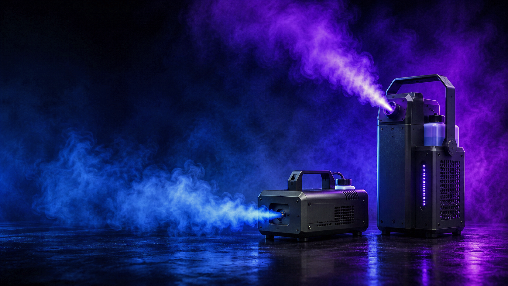Fog machines, haze machines, fluids, and atmospheric special effects
