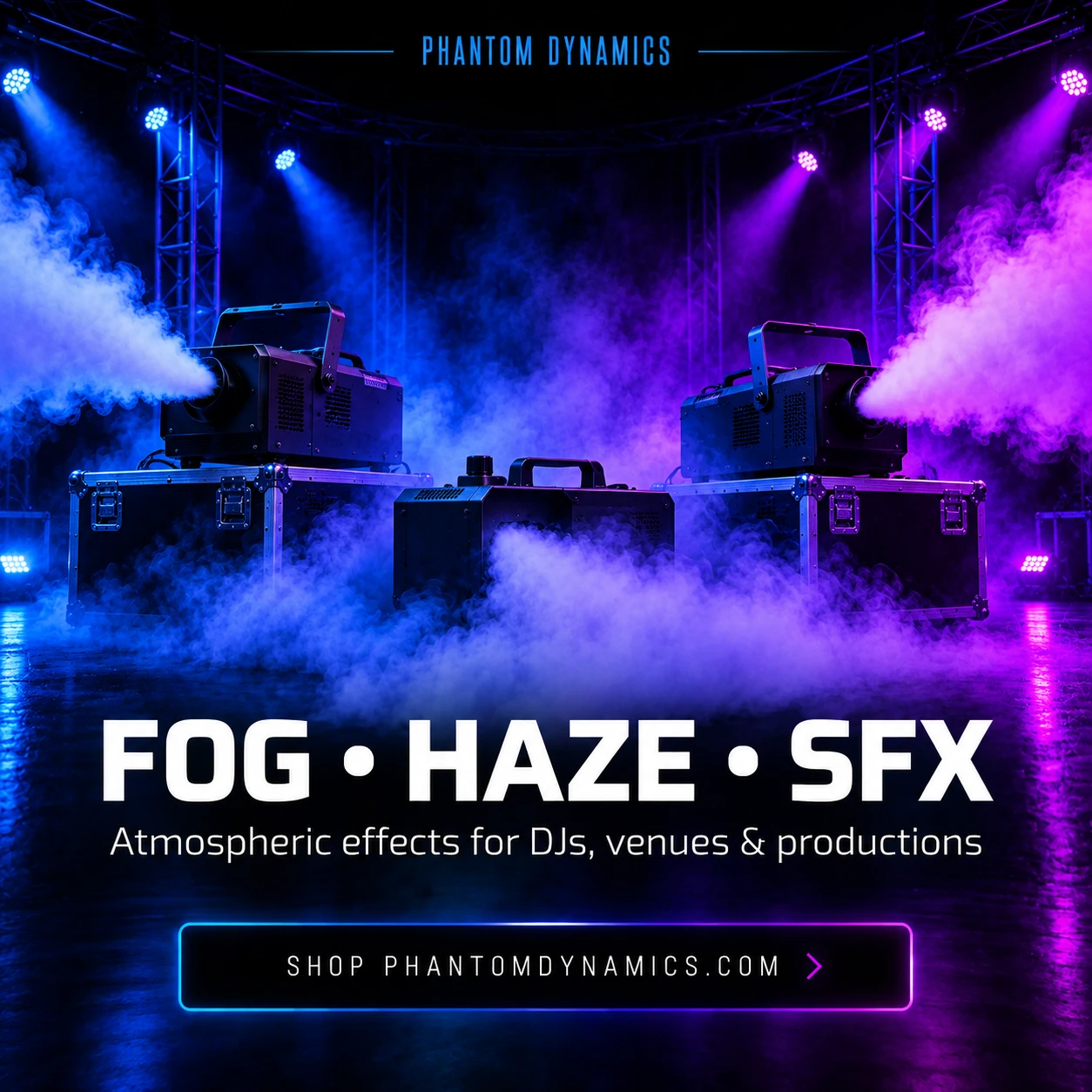 Phantom Dynamics fog haze and atmospheric special effects equipment