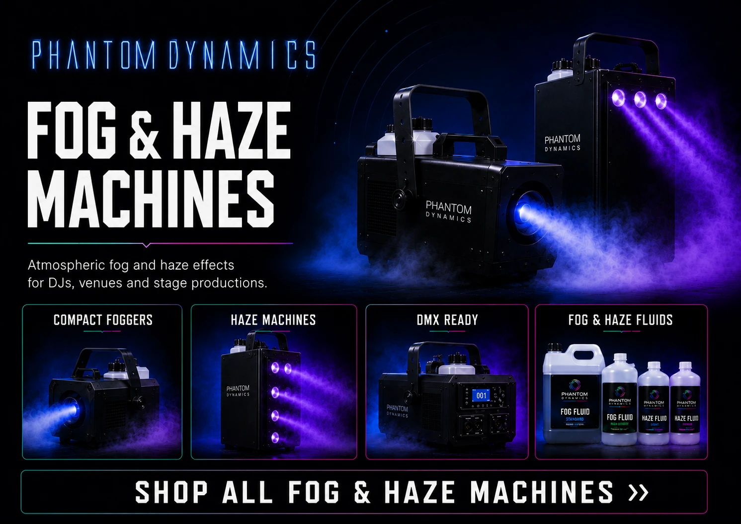 Phantom Dynamics fog and haze machines