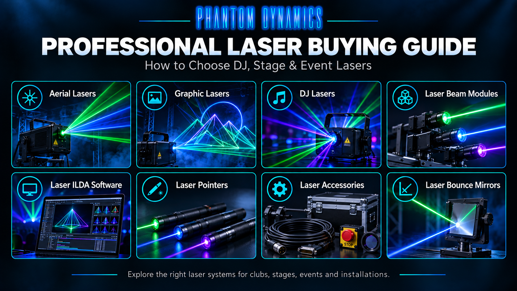 Professional DJ, Stage & Event Laser Buying Guide | Phantom Dynamics