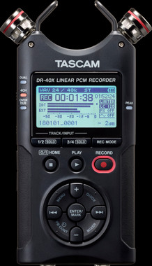 TASCAM DR-40X Four Track Digital Audio Recorder / USB Audio Interface