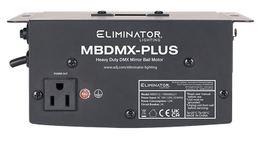 Eliminator Heavy Duty DMX Mirror Ball Motor – IR Remote / MBDMX